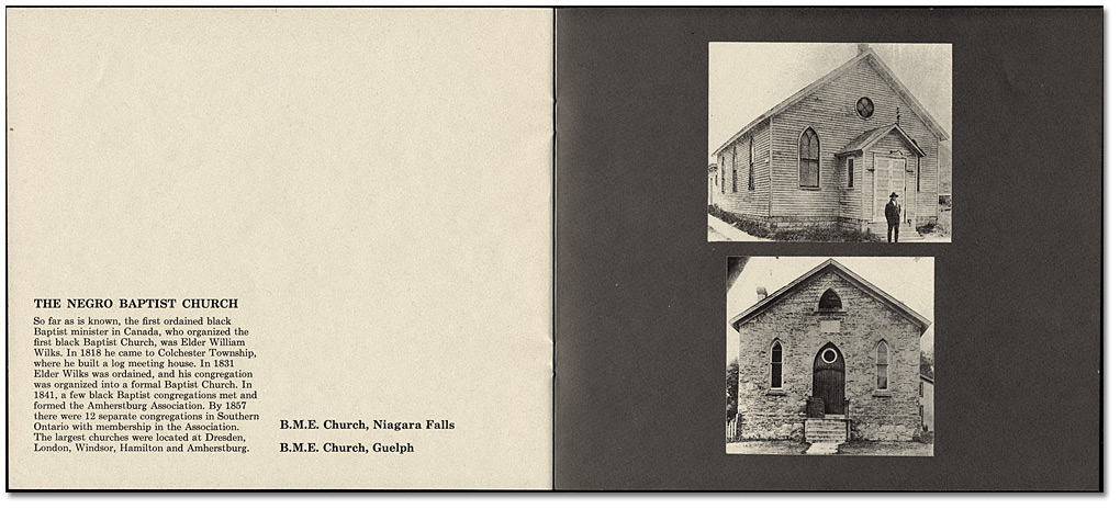 "a brief pictorial history of Blacks in Nineteenth Century Ontario", by Daniel G. Hill, published by the Ontario Human Rights Commission