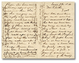 Lettre de Newton Wolverton, de Sarnia, en Ontario, à son frère Alonzo Wolverton, à Wolverton, en Ontario, le 2 février 1866  -  Pages 1 et 4