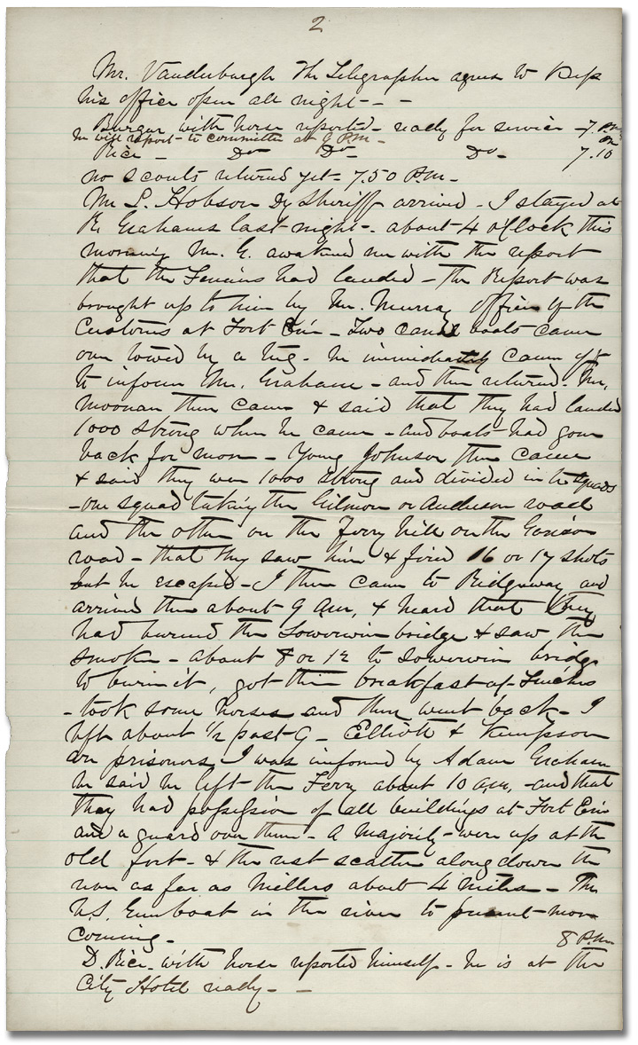 Procès-verbal du comité de sécurité, 1866, Page 2