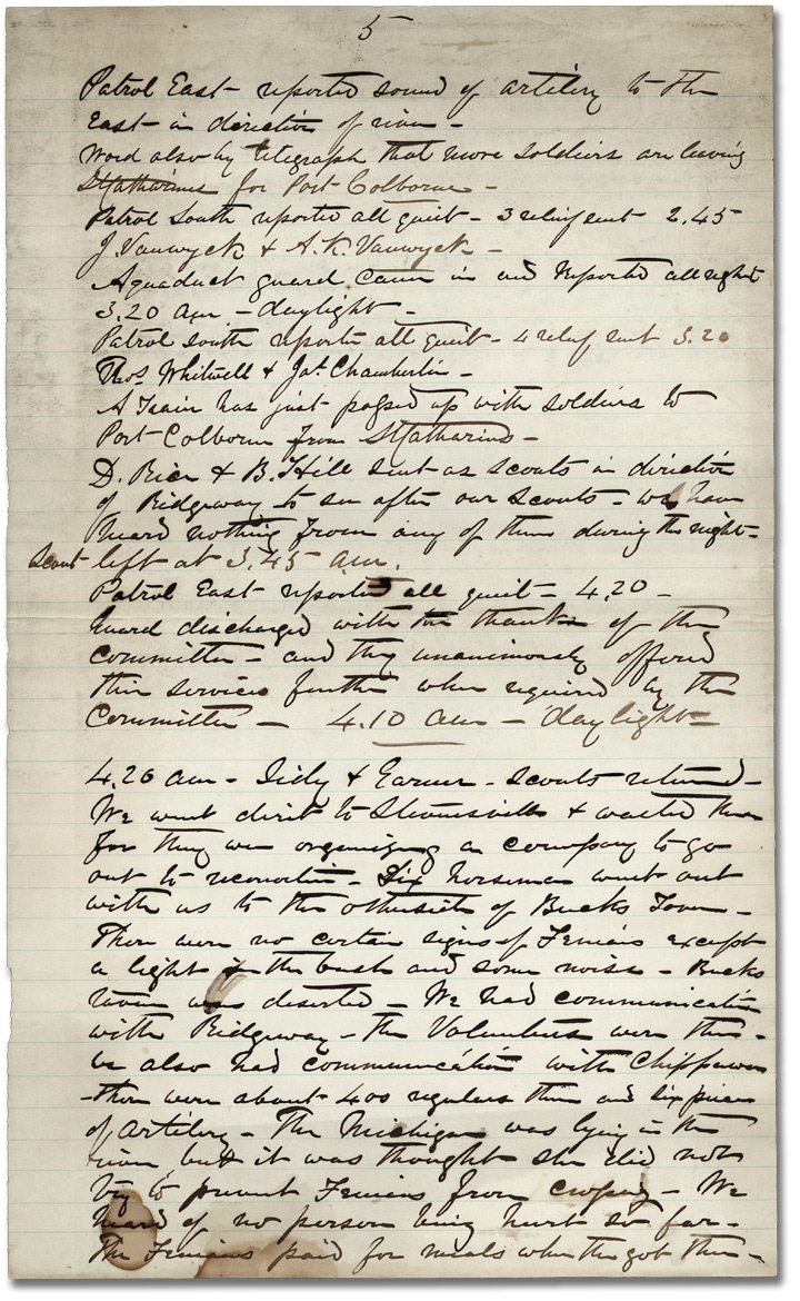 Procès-verbal du comité de sécurité, 1866, Page 5