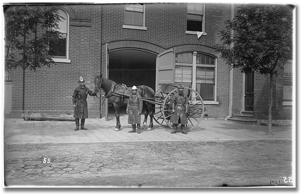 Photo: Parkdale's first fire brigade, Toronto, 1888