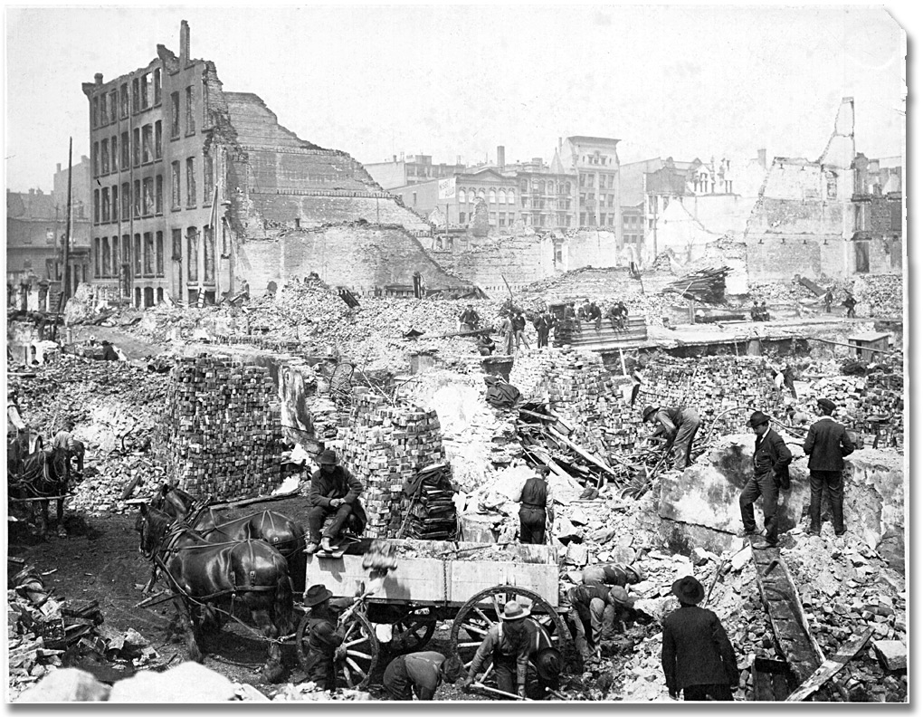 Front Street after the Toronto Fire, 19 avril 1904