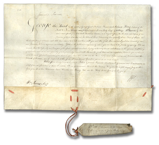 Appointment of Jacques (James) Duperon Baby to the Legislative Council for Upper Canada, 1792