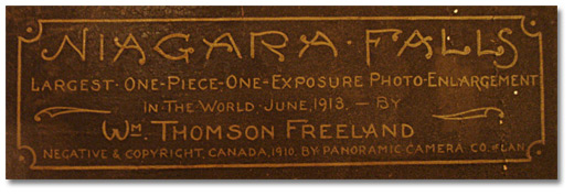Niagara Falls Panorama Inscription