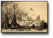épreuve : Les ruines d'Ypres, [vers 1915]