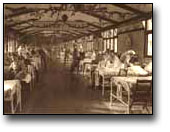 Photo: Interior of a Military Hospital at Christmas time, [ca. 1918]