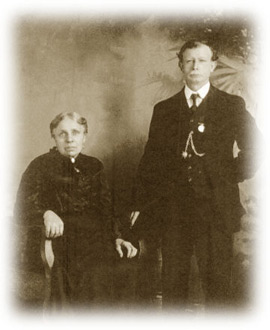 Studio Photograph of Alfred and Emily Gray from the private collection of Walter C. Gray