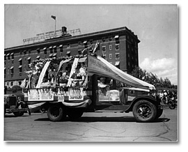 Photo: Public Health Nursing float, Port Arthur, 1934