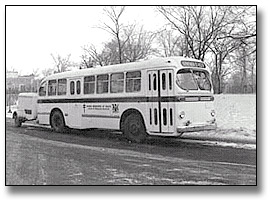 Photo: Ontario Department of Health Mobile Tuberculosis Clinic on a bus, [ca. 1960]