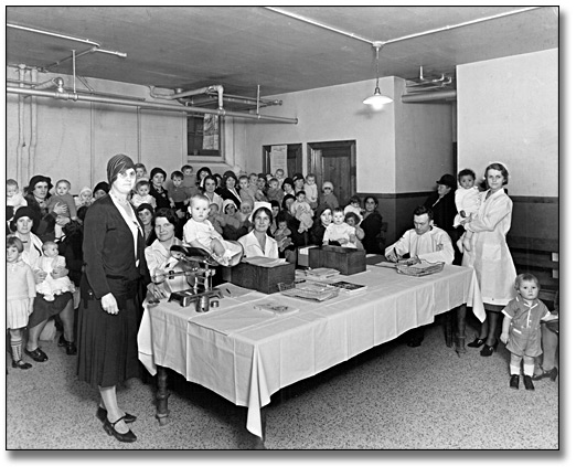 Photo: Well baby clinic, Hamilton, [ca. 1930]