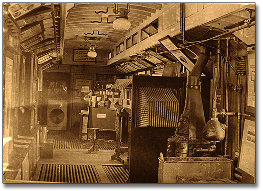 Photo: Tuberculosis Exhibit in a railway car, [ca. 1905]