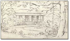 Home at Yorkville [maison de la famille Langton], Toronto, [1857 or 1858]