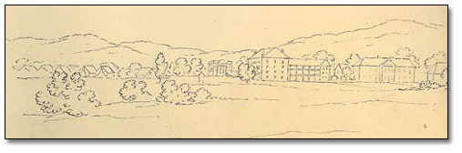 [West Point Military College], School Camp and Parade Ground, West Point, New York (détail), 1837