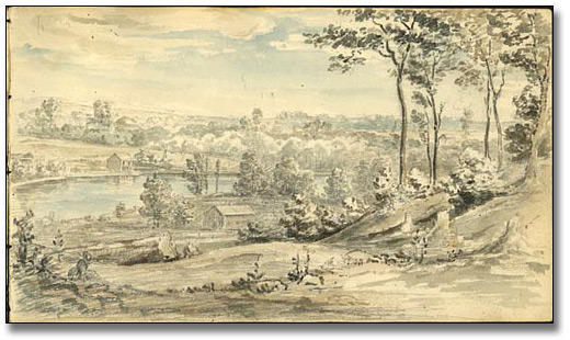 On the Otonabee near Peterborough, [ca. 1852]