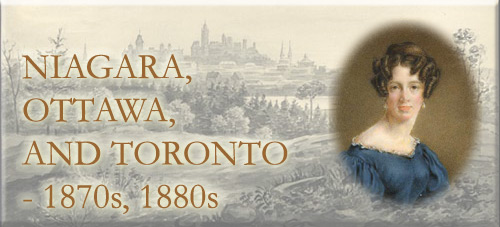 Anne Langton - Gentlewoman, Pioneer Settler and Artist: Niagara, Ottawa, Toronto (1870s, 1880s) - Page Banner