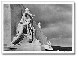 Postcard: Statue at the Vimy Memorial