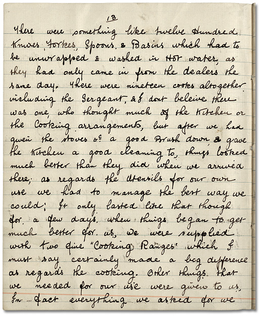 John Mould's Diary, p. 13, 1914