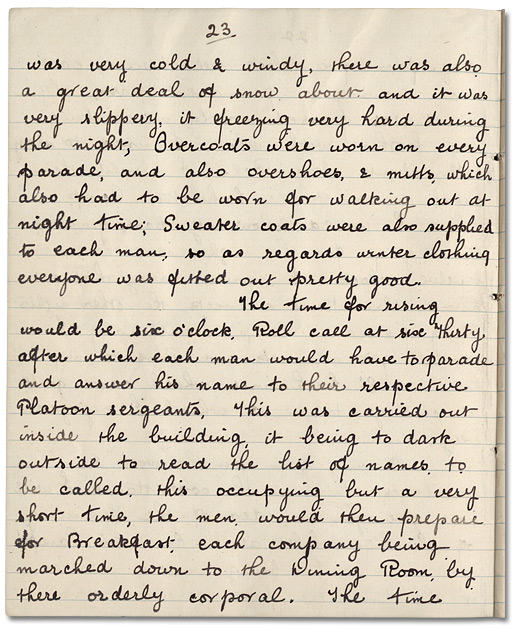 Journal de John Mould, p. 23, 1915