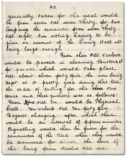 Journal de John Mould, p. 24, 1915
