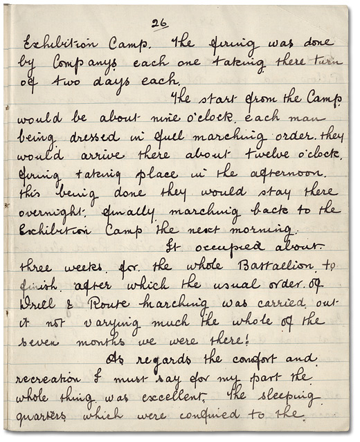 John Mould's Diary, p. 26, 1915