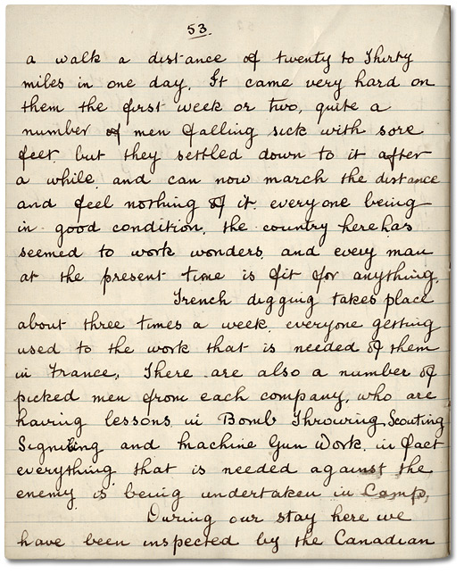 John Mould's Diary, p. 53, 1915