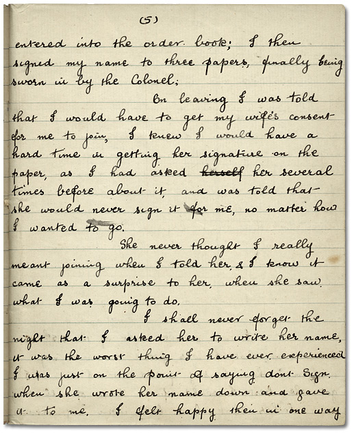 John Mould's Diary, p. 5, 1914