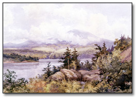 Watercolour: Fine Weather in Memphremagog’s Hills, 1897