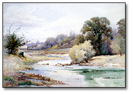 Aquarelle sur papier : Humber River, Woodbridge, [s.d.]