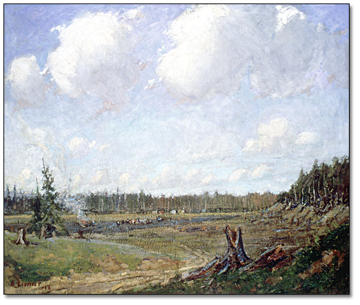 Oil on canvas: The Clearing, 1913