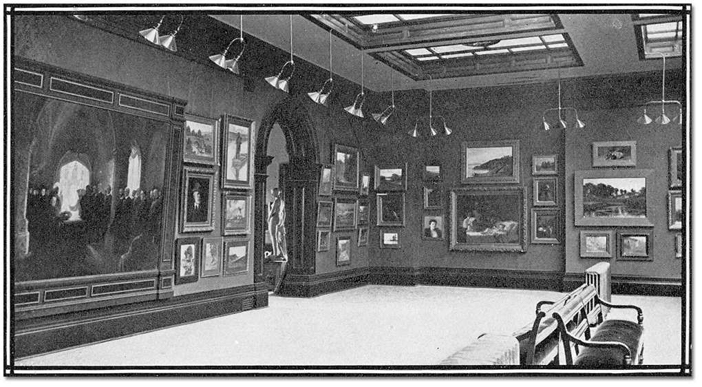 Photo: "A Corner of the Provincial Art Gallery in the Normal School, Toronto" 