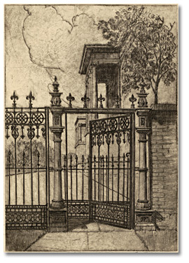 Drawing: Cow Gate, Osgoode Hall, Toronto, [ca. 1930]