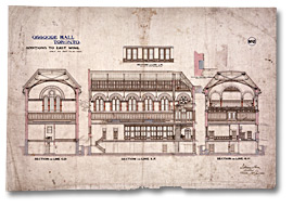 Drawing: Osgoode Hall, Additions to East Wing, 1881 - 2