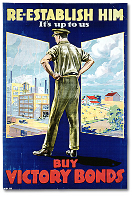 War Poster - Victory Bonds: Re-establish Him [Canada], [ca. 1919]