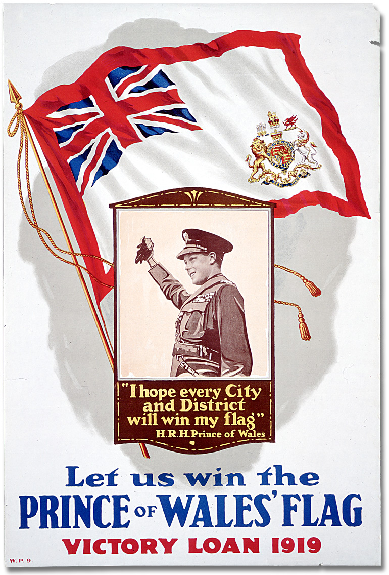 War Poster - Victory Bonds: Let Us Win the Prince of Wales' Flag [Canada], 1919