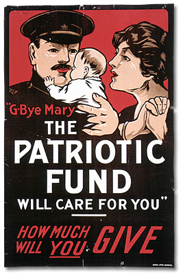 War Poster - Patriotic Fund: G-Bye Mary, the Patriotic Fund Will Care for You [Canada], [between 1914 and 1918]
