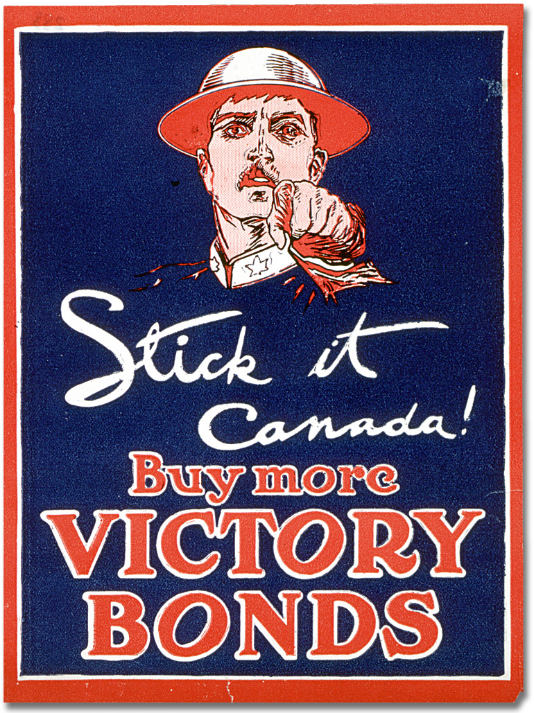 War Poster - Victory Bonds: Stick it Canada, Buy more Victory Bonds [Canada], [between 1914 and 1918]