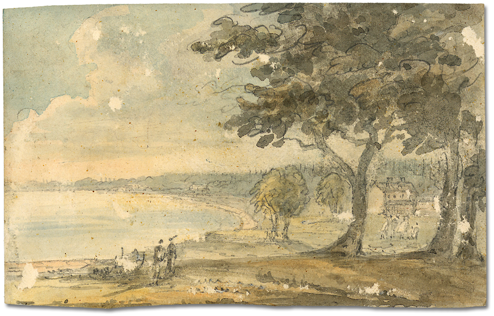 Watercolour: Head of the Lake [Ontario], June 11, 1796