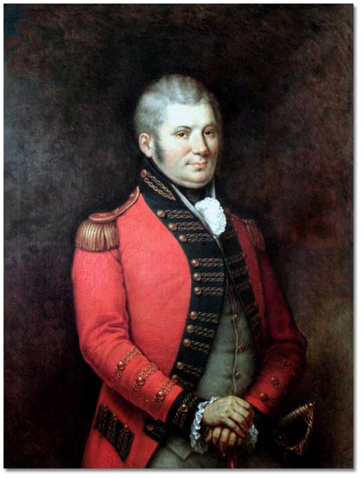 Oil on canvas: Colonel John Graves Simcoe