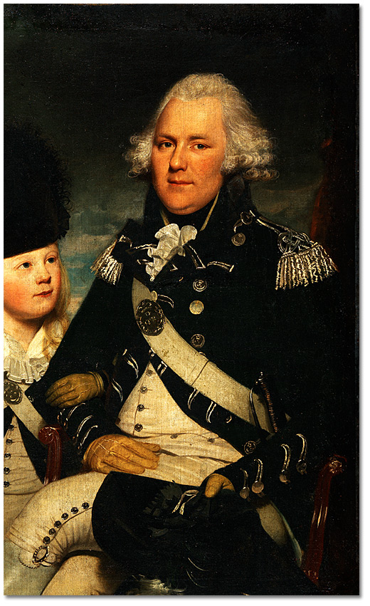 Oil on canvas: William Jarvis with his son Samuel Peters Jarvis, [ca.1791]