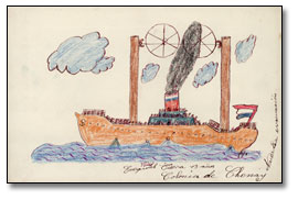 Drawing: "Nuestra evacuación" (Our evacuation), [between 1936 and 1939], Spain