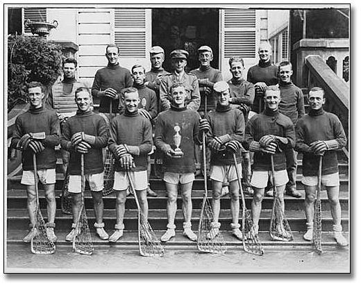 Photo: Lacrosse team, [between 1900 and 1920]