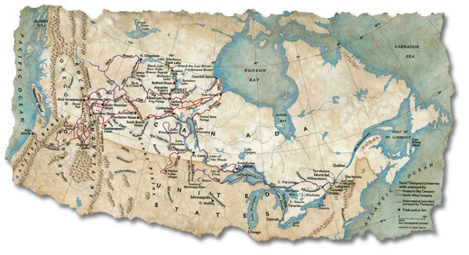 Map: Thompson’s Travels