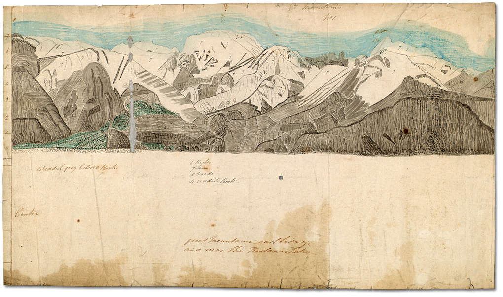 Sketches of elevations or mountains, [ca. 1809]