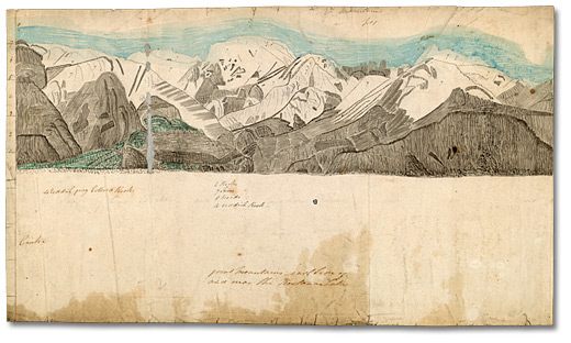 Croquis d’élévations ou de montagnes, [vers 1809]