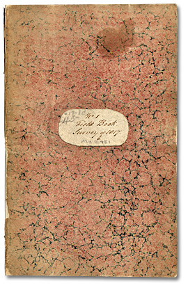 Couverture du carnet n° 1, 1817