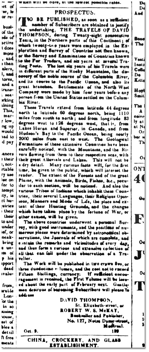 Montreal Gazette, 16 octobre 1846