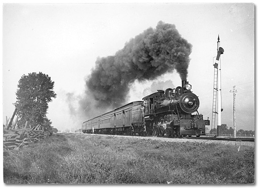 Photographie : Train à vapeur de la Grand Trunk Railway, 1904