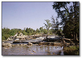 Photo: View of Sauble Falls, Sauble Beach Provincial Park, Bruce Peninsula, 1960