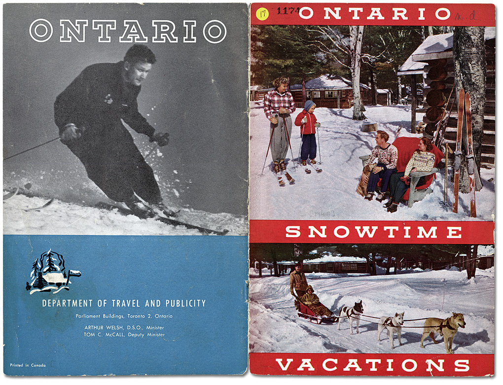 Couverture : Ontario Snowtime Vacations, [vers 1948]