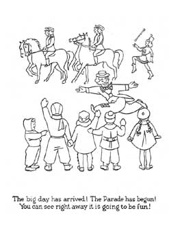 Go to: Eaton's Santa Claus Parade Colouring Book, page 1